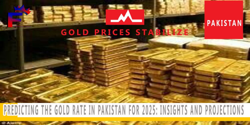 GOLD BARS PICTURE WITH TEXT Predicting the Gold Rate in Pakistan for 2025: Insights and Projections