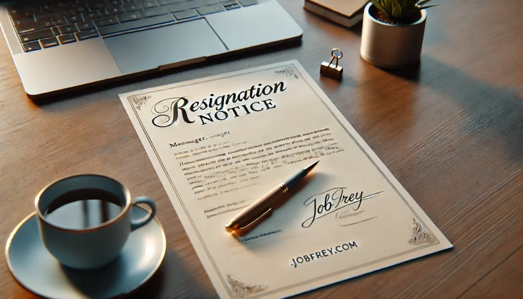 How To Write A Written Notice To Quit A Job