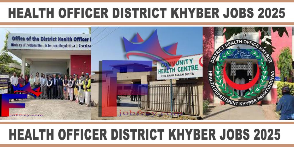 office department text Health Officer District Khyber Jobs 2025