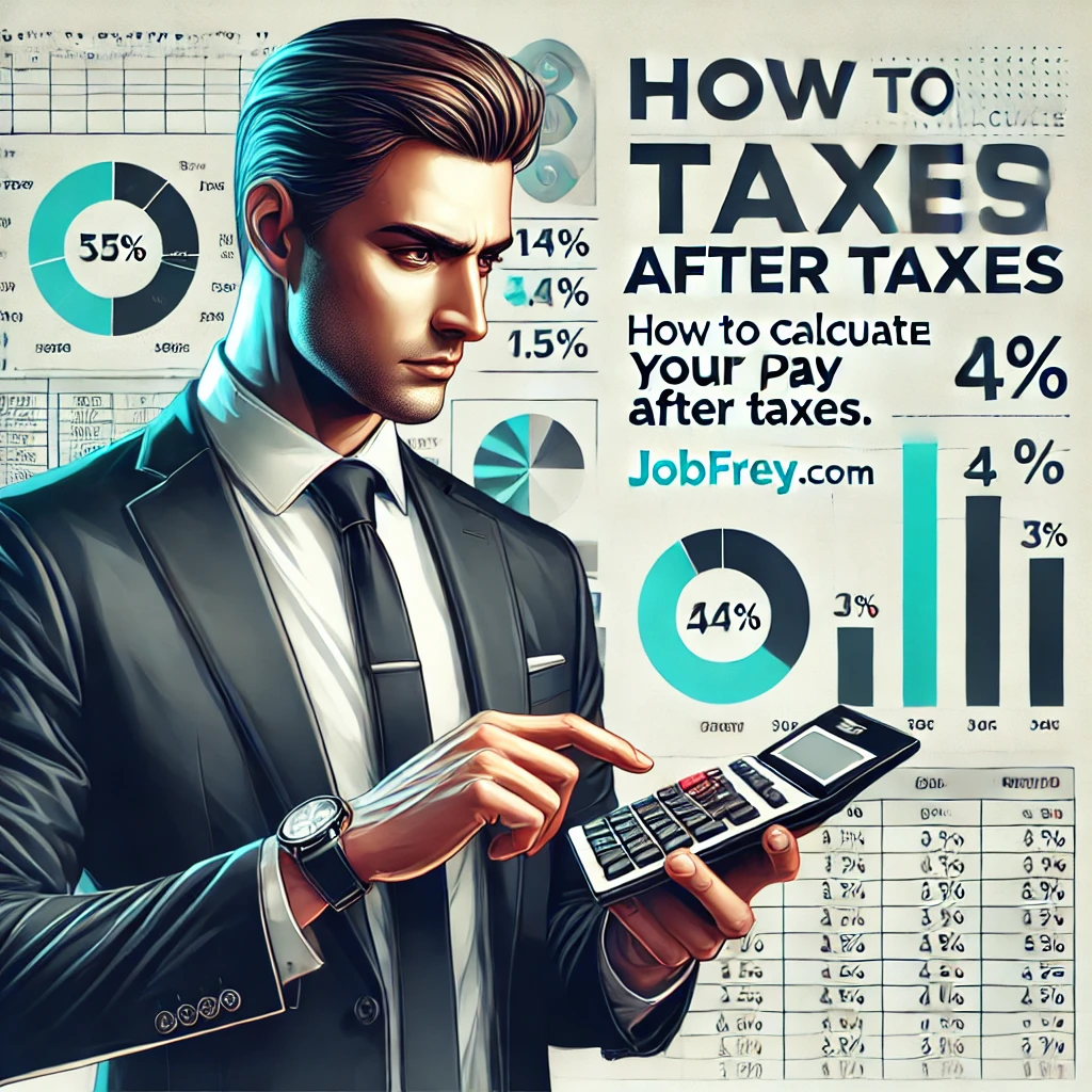 digital-illustration-featuring-a-professional-businessman-in-a-suit-using-a-calculator-to-determine-tax-calculations. text how to calculate your pay after taxes