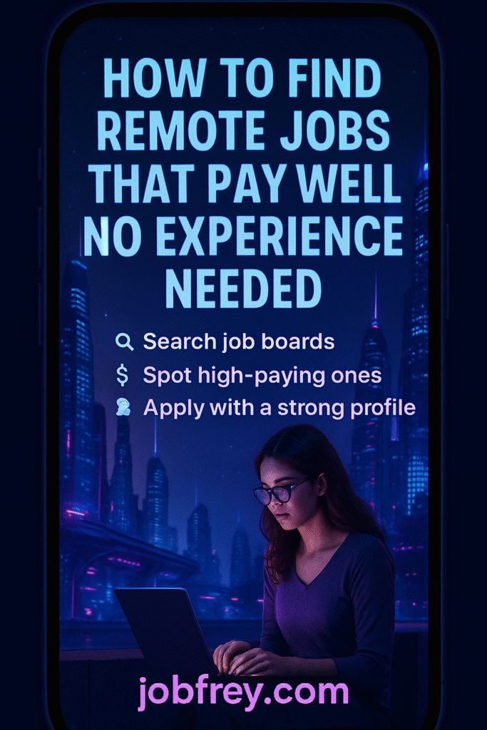 image of How To Find Remote Jobs That Pay Well No Experience Needed