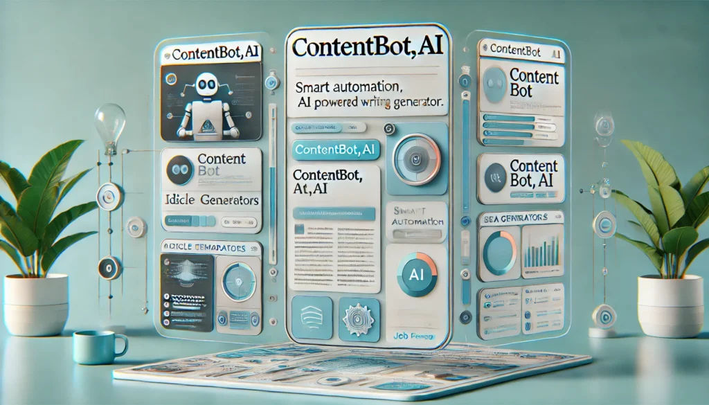Content creation with an emphasis on AI-driven creativity and writing assistance  ContentBot image