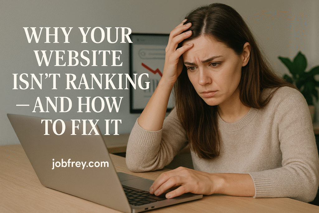 image of Why Your Website Isn't Ranking and How to Fix It