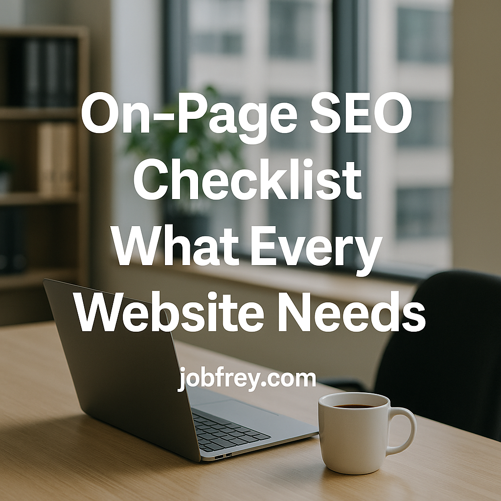image of On-Page SEO Checklist What Every Website Needs