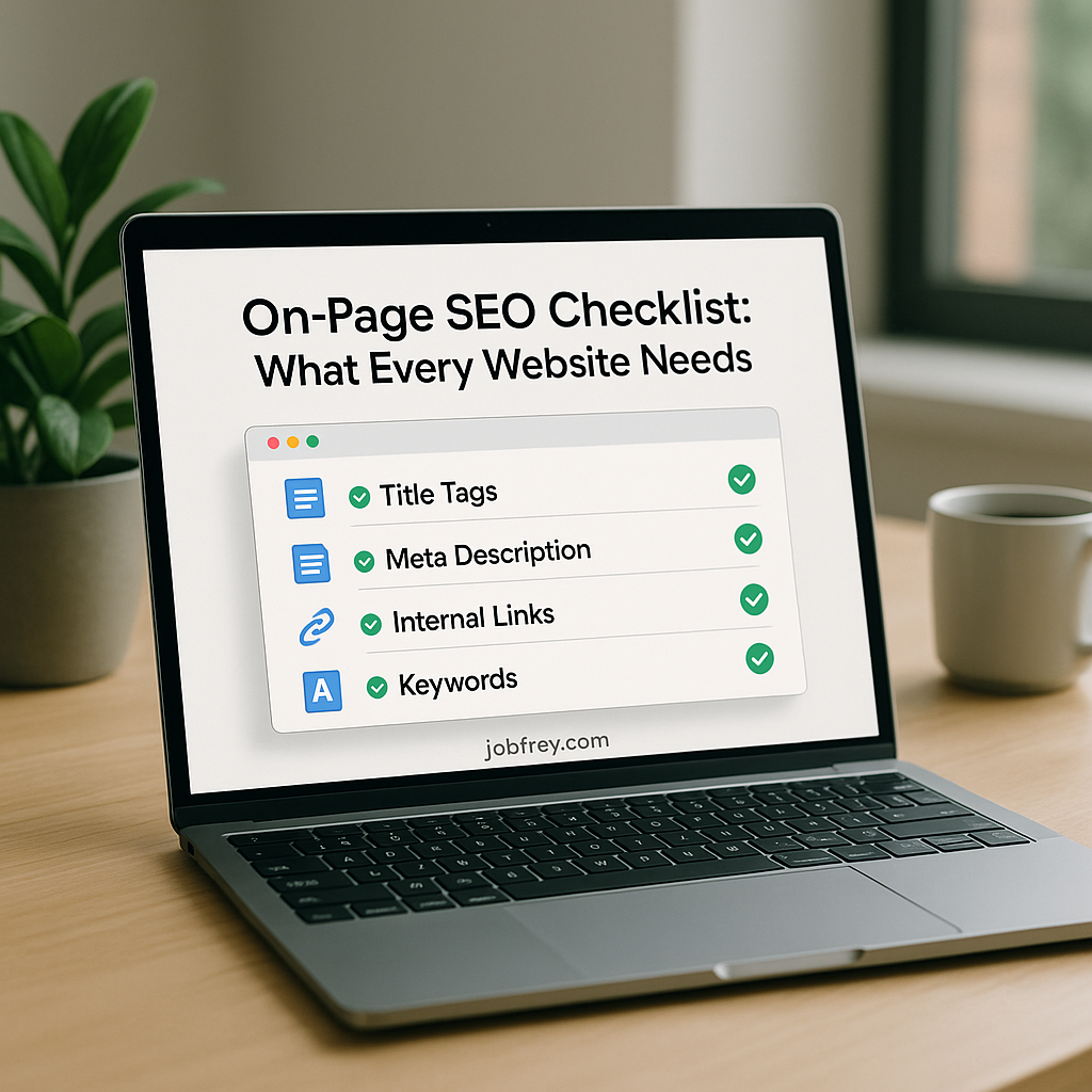 On-Page SEO Checklist What Every Website Needs